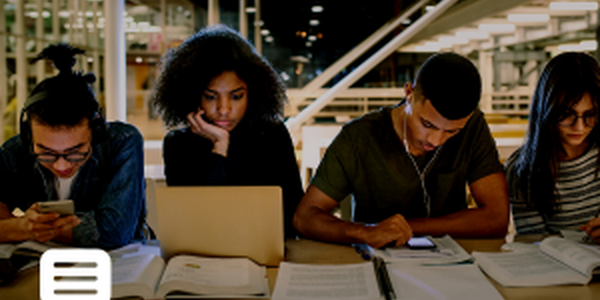 young adults studying in college 